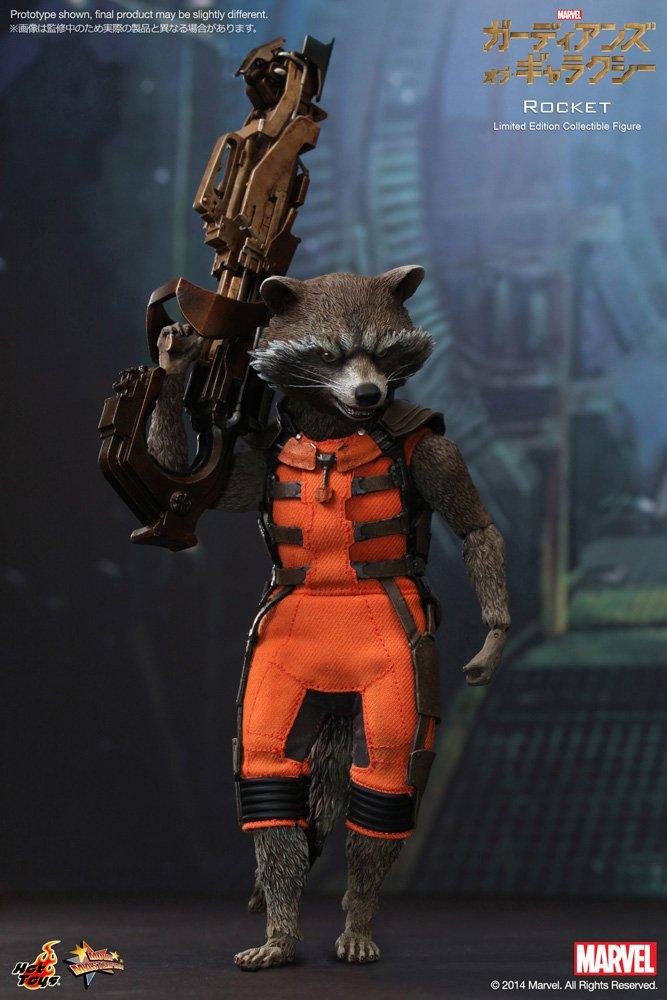 Hot Toys Movie Masterpiece Guardians of the Galaxy Rocket Scale Painted Action Figure 1/6