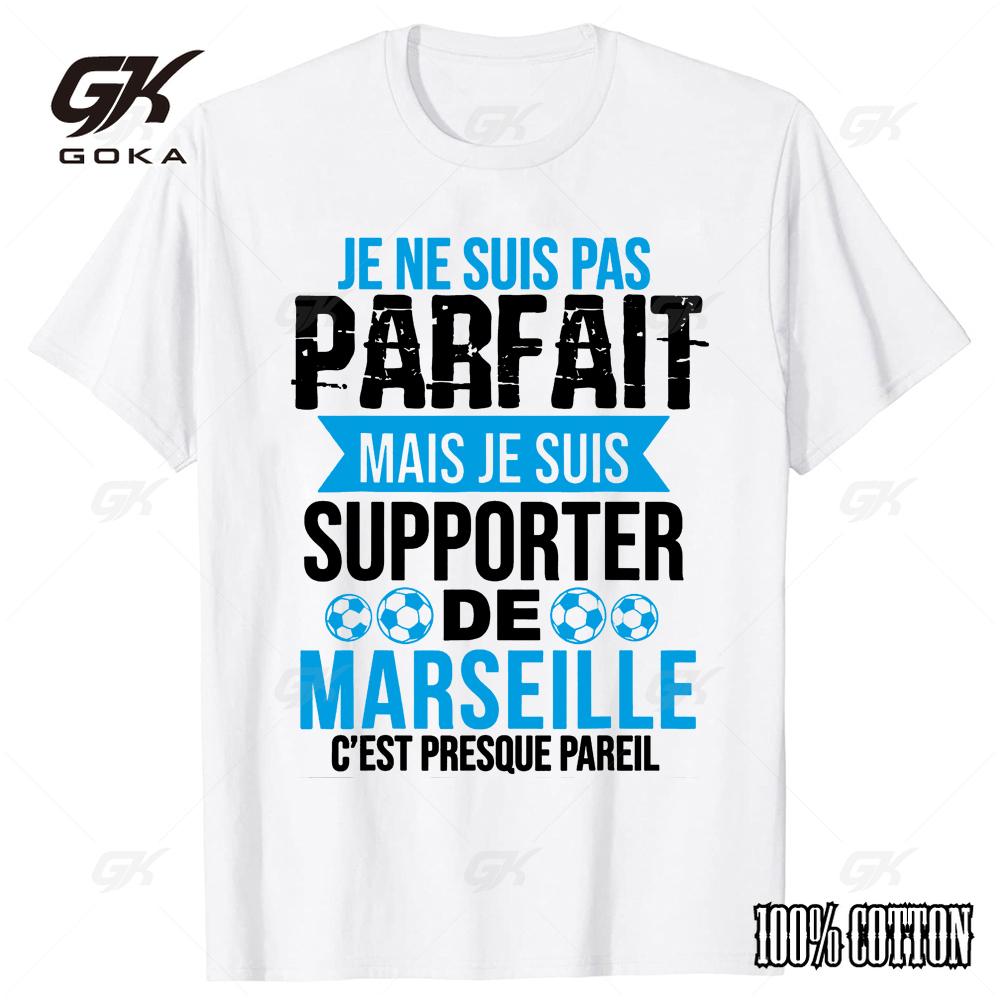 

Summer Style De Marseille Je Ne Suis Pas Parfait Mais Graphic Cotton Short Sleeve Birthday Gifts Man T-shirt Streetwear 4XL
