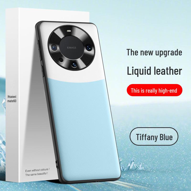 Liquid Leather Anti-fall Protective Cover for Huawei Mate60, One-by-one Shipping.