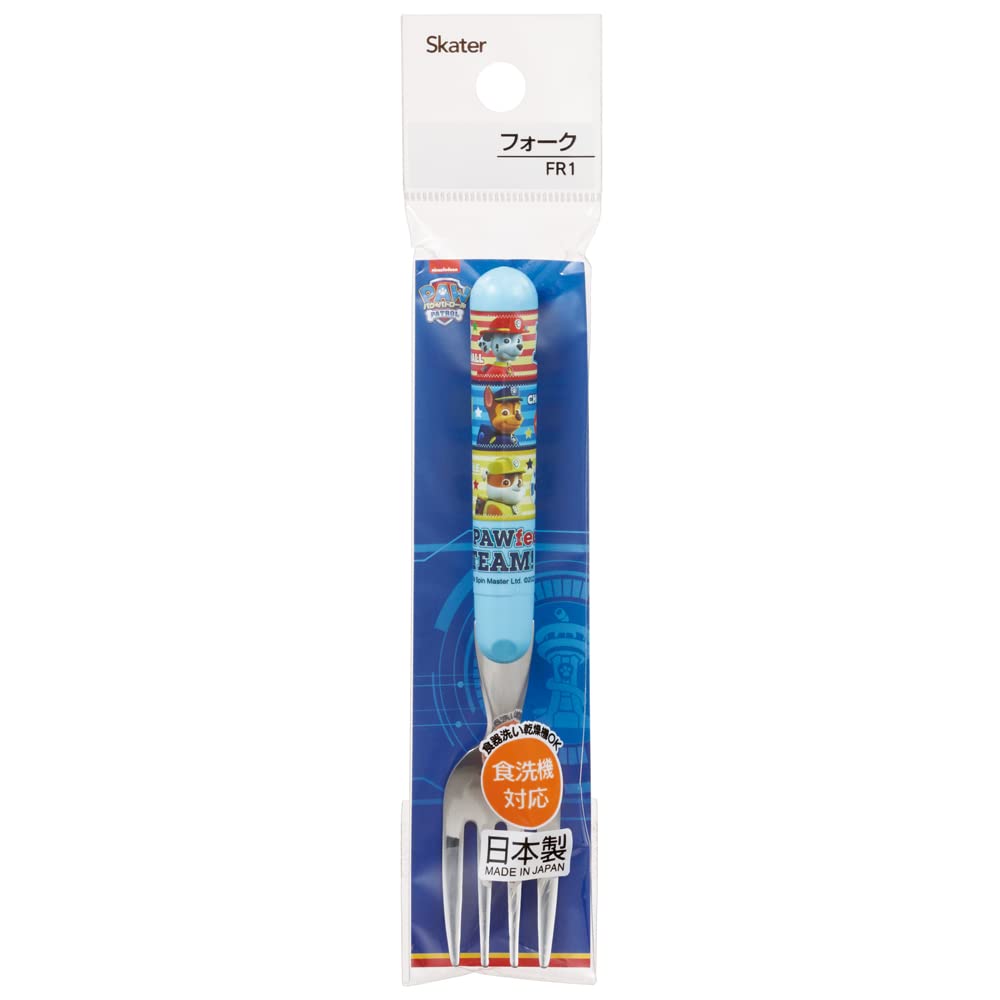 Skater Stainless Steel Made in Paw Patrol Children's Fork, 14cm, Japan, FR1-A