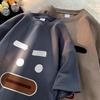 Men's Trendy Oversized Short-Sleeve T-Shirt - Casual Summer Style for Students & Couples