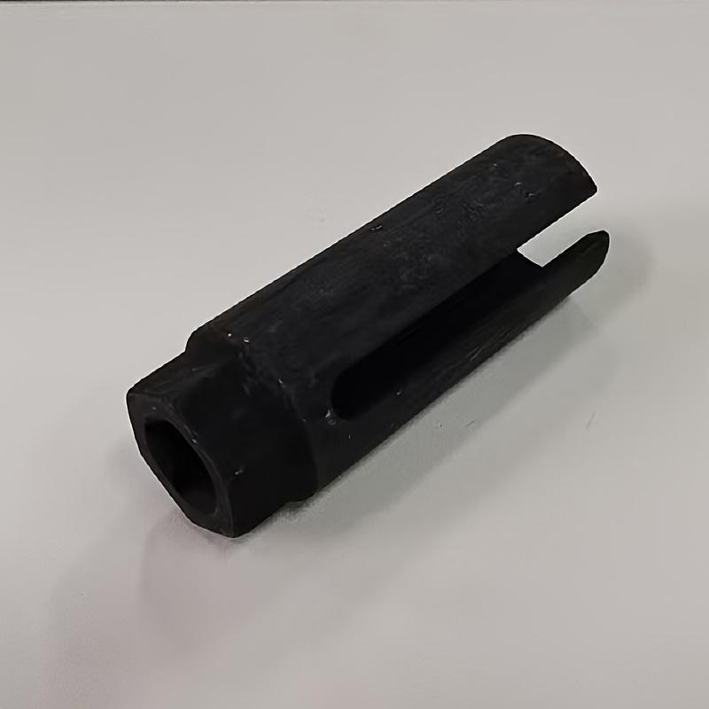 Black Narrow Mouth Oxygen Sensor Sleeve European-Style Cxygen Sensing Socket Wrench, Durable Steel, Ideal for Car Maintenance & Repair Tool