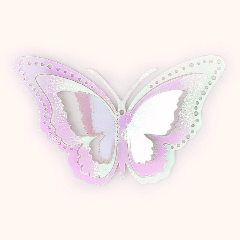 12Pcs/set Three Layers 3D Butterfly Wall Sticker for Home Party Wedding Decoration Modern Wall Art Living Room Decoration