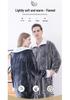 Women's Plus Size Long Nightgown - Double Zipper, Autumn/Winter Pajamas, Home Wear Robe