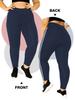 Casual Sports Trousers for Women High-waisted Milk Silk Large Size with Two Side Stripes 9-inch Trousers