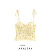 Araltay New Arrival Fashion Style Women's Clothing Fashion All-Match Minimalist Flower Print Poplin Tops 3152115