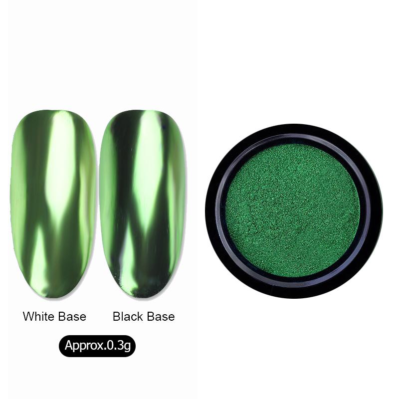 Chameleon Mirror Nail Powder Glitter Decoration Gel Polish Nail Art Dust Metallic Metal Polish Chrome Pigment Dazzling Accessory