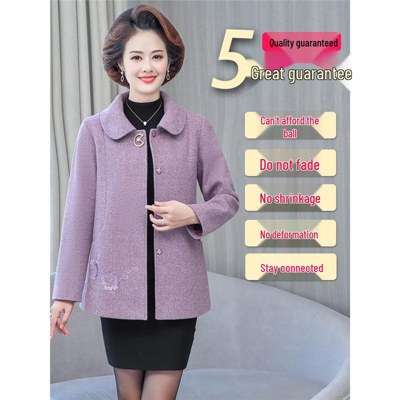 Spring & Autumn Outerwear for Middle-aged Women: Refined 2025 Style for 60-Year-Old Ladies.
