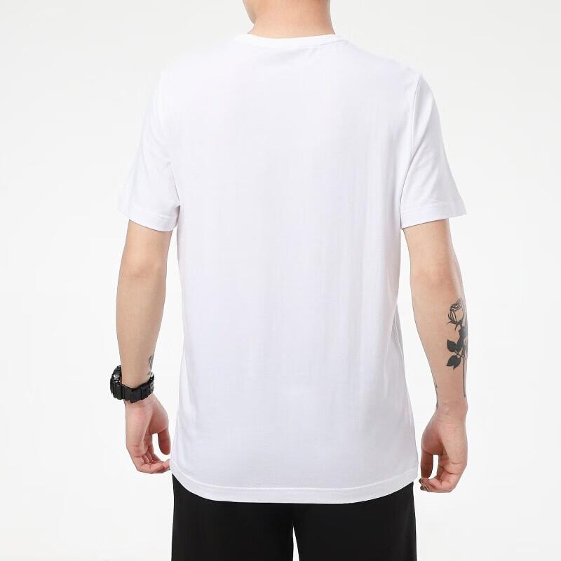 Puma Logo Print Fitness Training Crew Neck Short Sleeve T-Shirt Men Tops White 847184-02