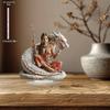 2D Flat, India Mythical Goddess White Dragon Acrylic Desktop Decoratio, with Base, Suitable for Wall Decoration, Porch, Room, Villa, Accents Home, Hal