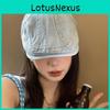 Spring Summer Washable Denim Beret Cap For Adults Unisex Retro Chic Look