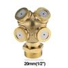 Ugello Nebulizzatore da 1/2" Ottone Atomizzatore Raccordo Spray Connettore Tubo Nebulizzatore Irrigatore Acqua Regolabile per Giardino Prato Irrigazione