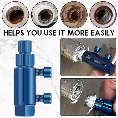 Faucet Stripped Screw Extractor Steel Broken Pipe Extractor Removal Tool for 1/2 Inch and 3/4 Inch Pipes with Ergonomic Handles