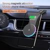 15W Fast Charging Magnetic Wireless Car Charger with Running Light
