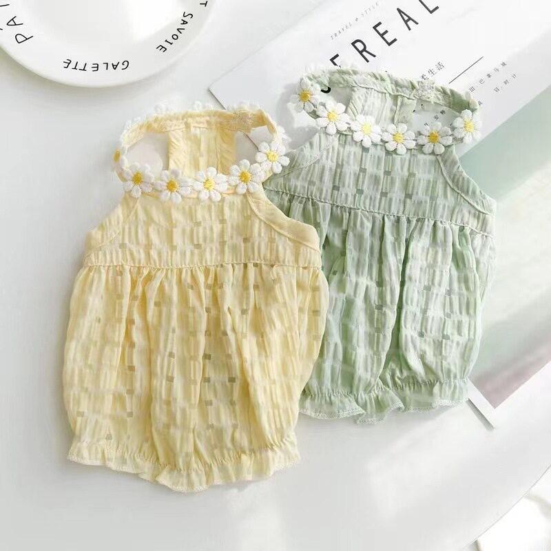 Pet ins Thin Teddy Cat Bi Xiong Puppy Dog Clothes Princess Skirt Small Dog Summer Clothing Princess Style
