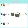 Metal Square Sun Glasses Unisex Uv400 Fashion Retro Geometric For Travel And Party