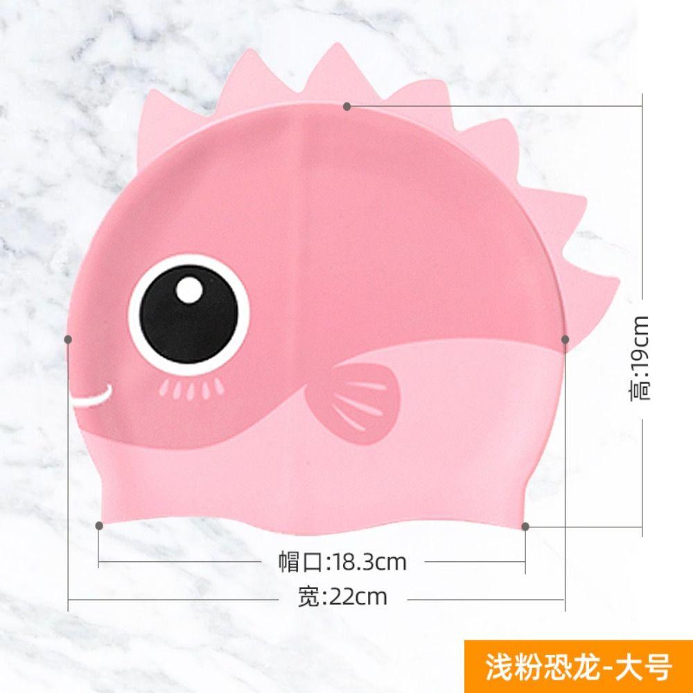 

Детская шапочка для плавания для дайвинга, защита ушей, эластичная шапка, шапочка для бассейна, шапочка для плавания dinosaur pink