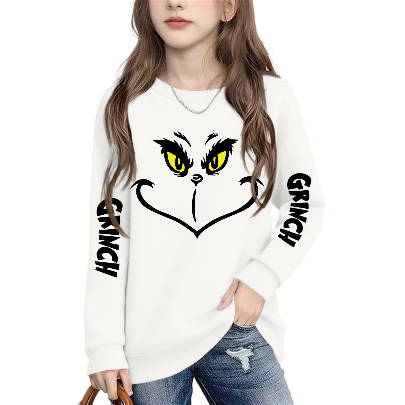 

Детские модные повседневные универсальные повседневные толстовки с круглым вырезом для мальчиков и девочек, повседневные лоскутные топы с длинными рукавами, свитшоты 120 белый