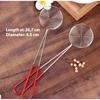Suitable For Scooping Tapioca Pearls And Toppings With Red Handle 27Cm Long 6.5Cm Diameter High-Quality Durable Stainless Steel