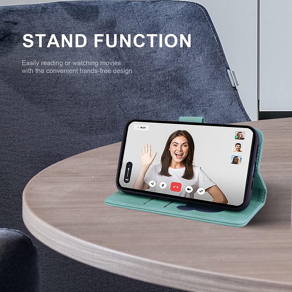 For Google Pixel 8a Case Wallet Cat Pattern Imprinted Leather Phone Cover