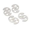 120pcs Stainless Steel Circlip Kit E-Clip/Retaining Ring Washers1.5-10mm for Hardware & Machinery Repair