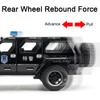 1:24 QianZhiBaDun LaDa 2106 Polizeiauto Modelle Spielzeug Ton Licht Miniaturfahrzeuge Tür zu öffnen Geländewagen Jungen Sammlung Spielzeug