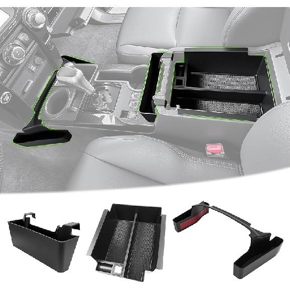 Center Console Organizer For 2010-2024 Toyota 4Runner Hanging Armrest Box Storage Tray For 4 Runner Interior Accessories(Center Console Hanging