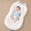 Portable Baby Lounger Adjustable Support Pad Foldable Base Baby Crib Lightweight Comfortable Bottle Feeding Crib for Newborns