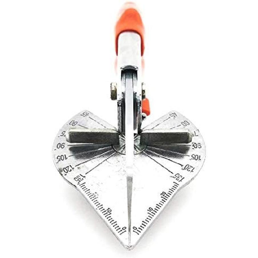 TRRAPLE Angle Miter Shear Cutter, Soft Wood Cutter 45 to 135 Degree Multi Angle Trim Cutter Gasket Shear for Cutting Soft Wood Plastic PVC