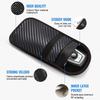 2 Pièces Étui Bloqueur de Signal pour Clé de Voiture Cage de Faraday en Fibre de Carbone Protection Double Couche Bloqueur de Signal RFID pour Voiture Sac à Clés pour Pièces Automobiles
