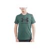 Under Armour Sportstyle Kids Logo Print Casual Short Sleeve T-Shirt Kids Tops Green 1363282-370