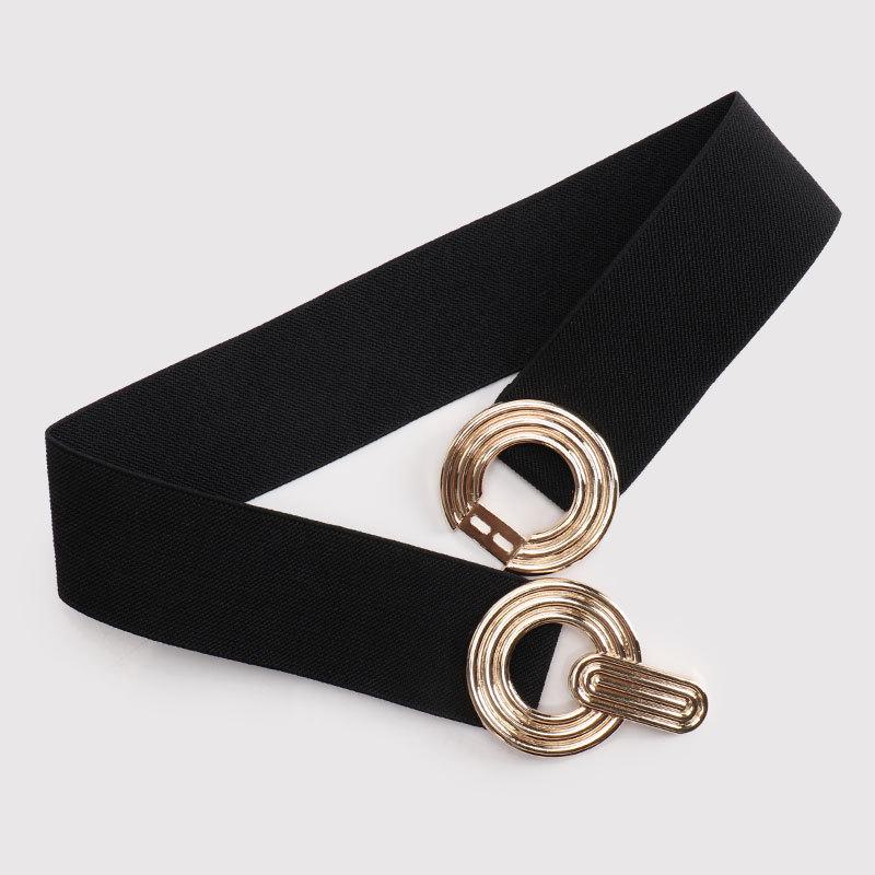 Női alkalmi, gumis derékrészű, díszes divatöv