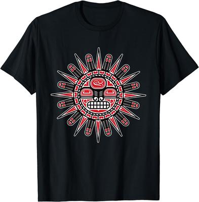 Haida Sun American Indian Native Print Shirt Unisex Fashion Casual Wear Harajuku Y2K Gothic Top
