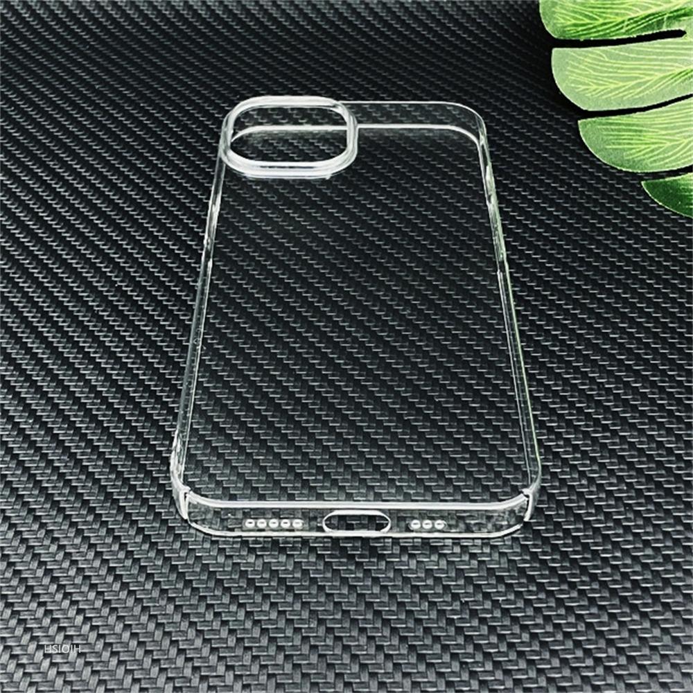 Ultra Clear PC Hard Case for iPhone 11 12 13 14 15 16 Pro17 Max Air Plus Case Slim Transparent Protective Back Cover