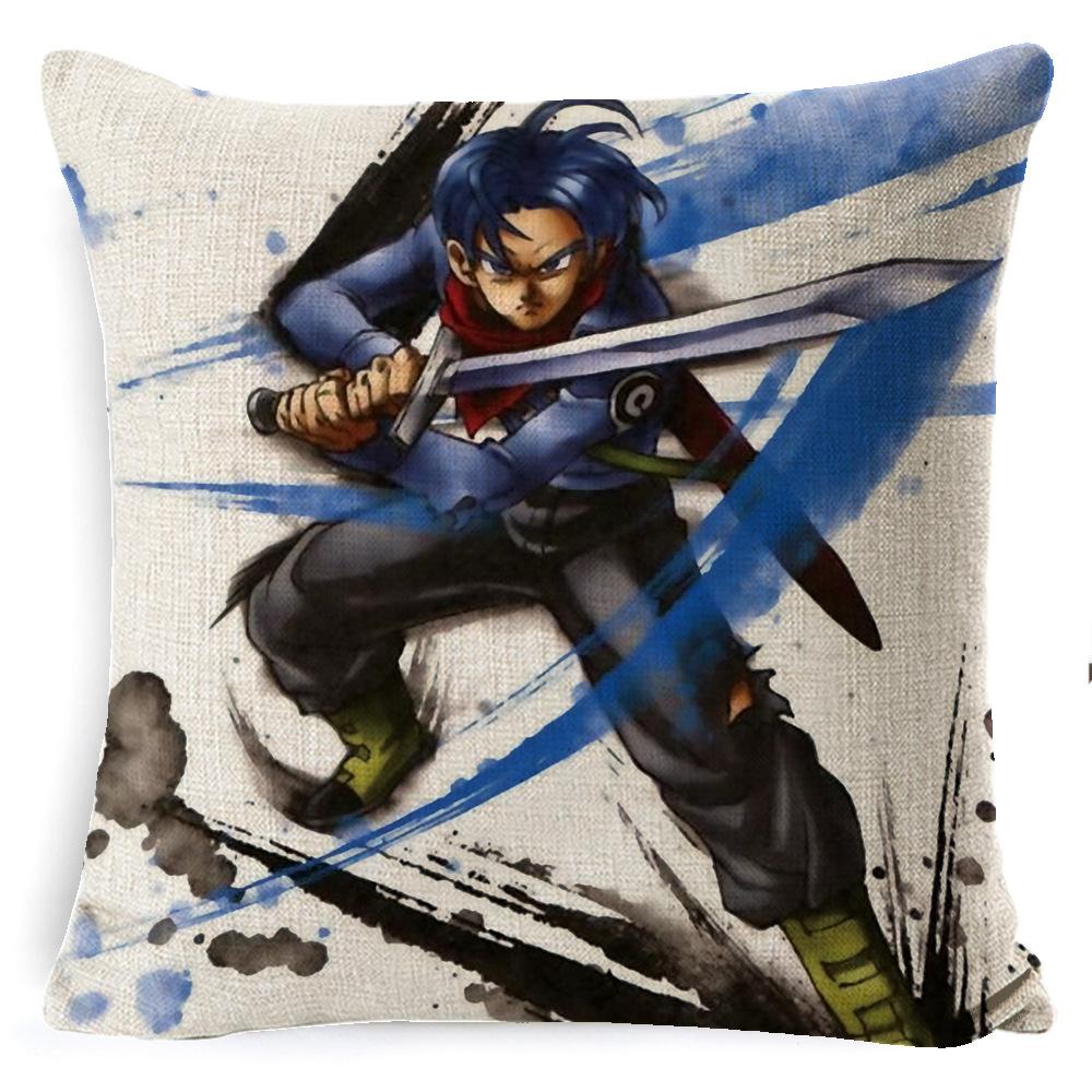 Kreslená Animace Dragon Ball Povlak na Polštář Lněný Super Měkký Polštář Domov Dragon Ball Anime Polštář