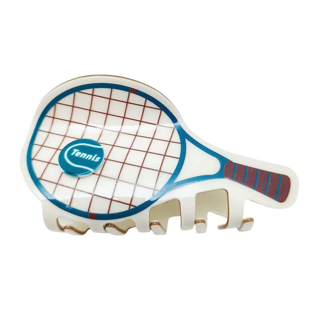 Creative Tennis Racket Hair Clip Non Slip Grip Sports Theme Hair Accessory For Women Girls Daily Use