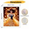 Disney DIY Oil Painting Kits Snow White Butterflies Hand Painting Home Decor Craft Gift Ideas, Magical Princess Art Wall Decor Supplies