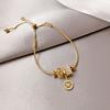 South Korea Dongdaemun Fashion Diamond-encrusted Small Waist Love Bracelet Women's Simple New Ins Trend Personality Bracelet Women