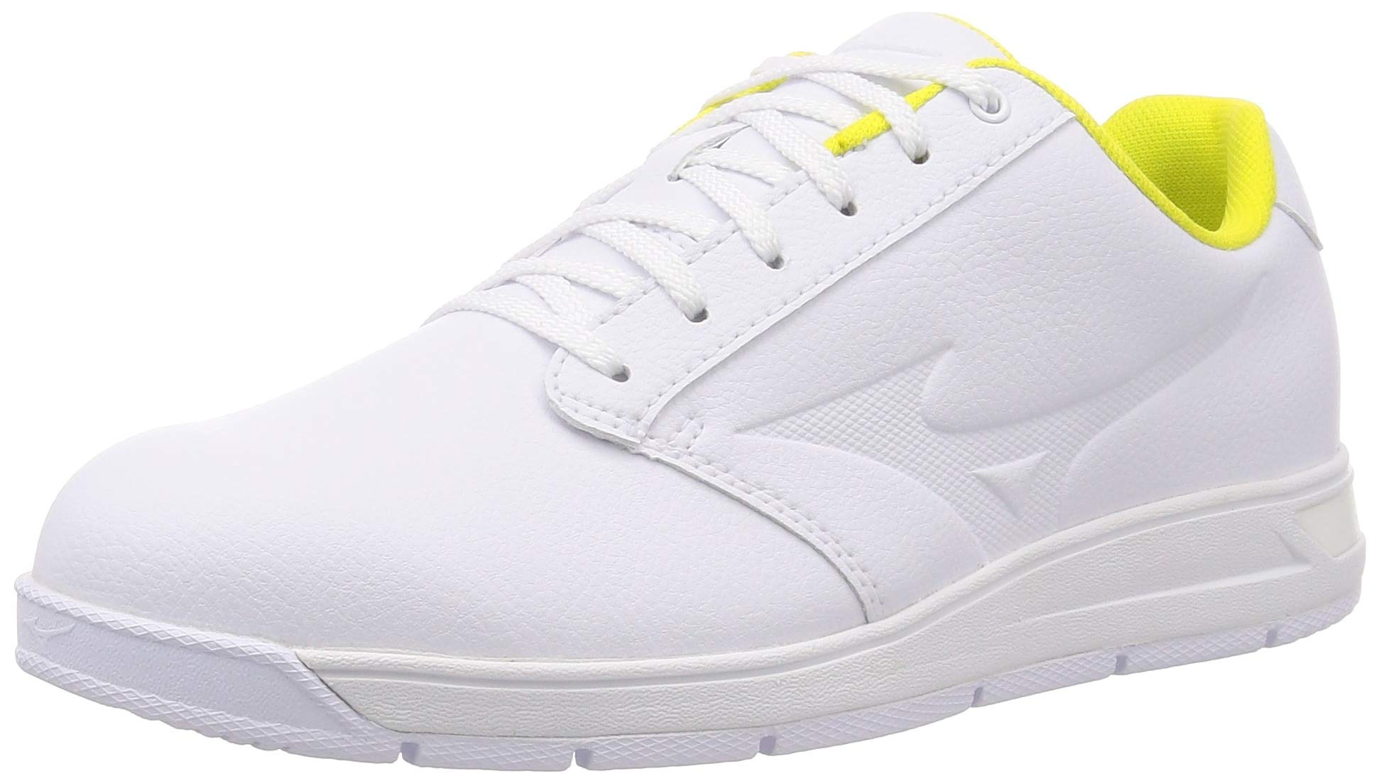 

Кроссовки для гольфа Wide Style Spikeless 4E см M [Mizuno] женские белые/лаймовые 24.0