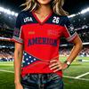 Women's Short Sleeve T-Shirt Casual Letter Print Tee Top for Everyday Wear