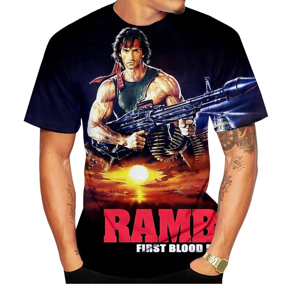 Summer popular hot blooded personality classic movie 3D printed casual T-shirt round neck unisex comfortable T-shirt 6XL 980₽