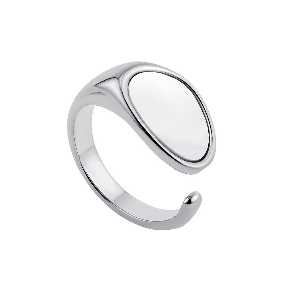 18K exaggerated ring, water drop knot, open ring, knotted irregular geometric decorative ring, index finger ring.