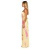 Women's Strapless Floral Print Long Dress - Spring/Summer Fashion, Resort Casual Style