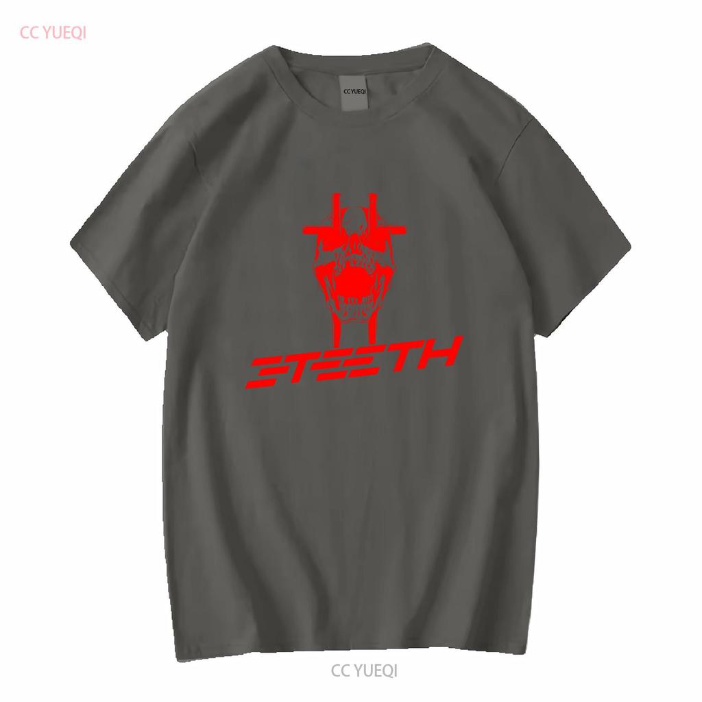 NEW ARRIVAL 3 TEETH AMERICAN METAL BAND T SHIRT long or short sleeves vintage Washed Versatile Slightly homme designer clothes
