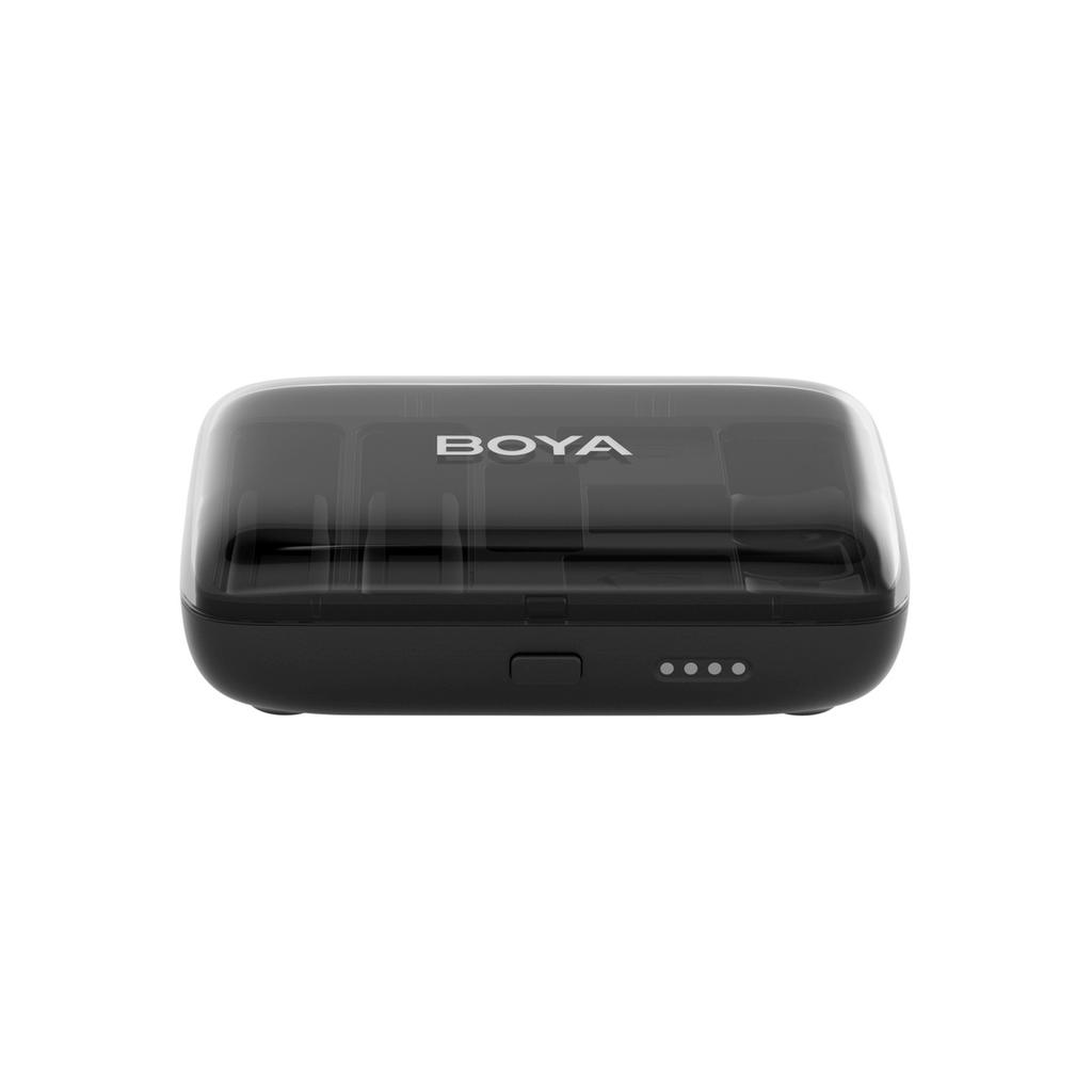 Wireless Microphone Set with Case 1000mAh 2.4GHZ USB-C