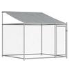 Vidaxl Dog Cage, With Roof and Door, Grey, 12X2X2 M, Steel