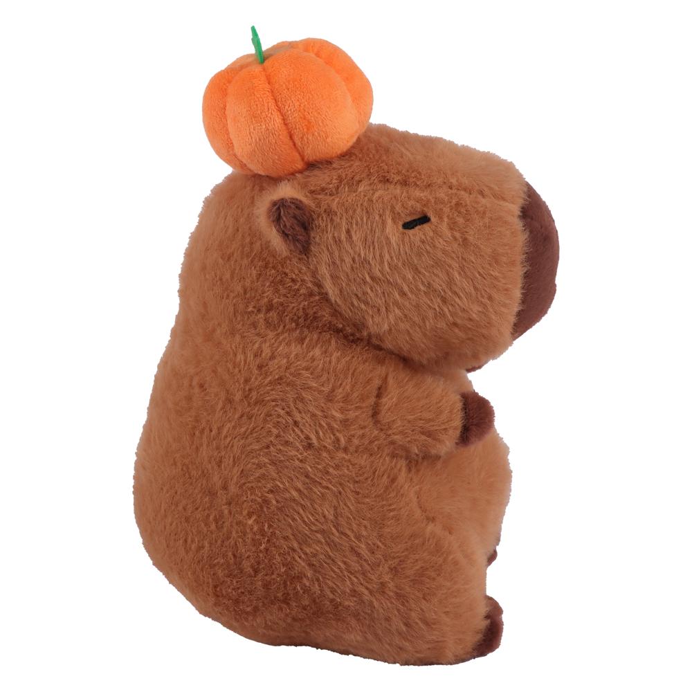 Spooky Holiday Pumpkin Kapibala Capybara Plush Toy Adorable Doll Boys Girls Anime Plush Doll Gentle Plush Anime Cartoon Spooky Holiday Xmas Present