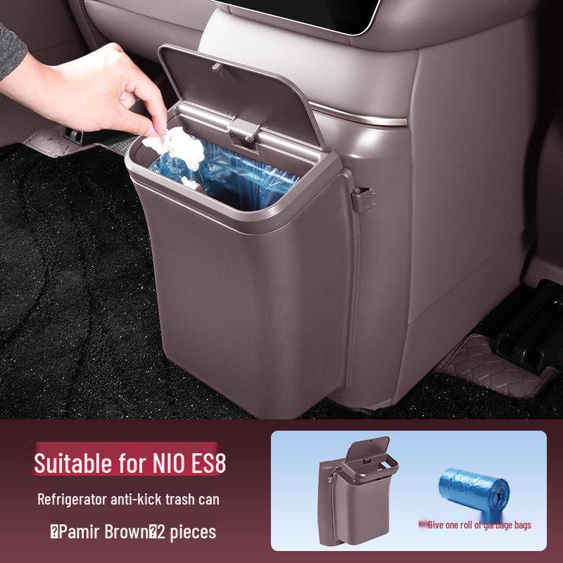 Nio ES8 Refrigerator Kick-Proof Trash Can: Car Interior Storage Bucket for 26 Models.