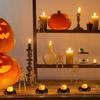 1 Pack Halloween LED Candle Light Spider Pumpkin Lantern for Party Home Decoration Ornaments Haunted House Horror Props