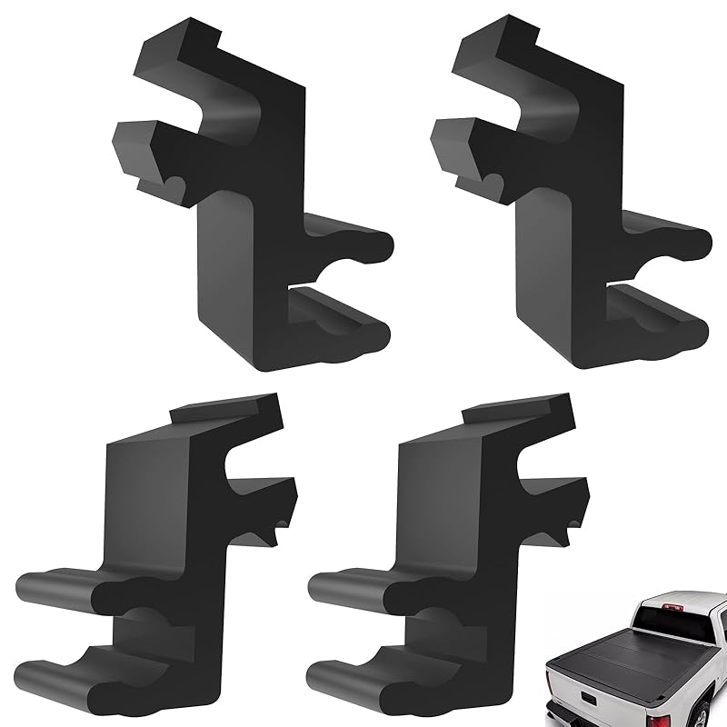 4 Stück Verbessertes Stützstangen-Clip-Set Passend für Undercover Tonneau Stützstange, Ladeflächenabdeckungs-Clips für Undercover Ultra Flex Hard Folding Ladeflächenabdeckung